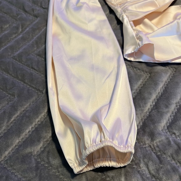 Sexy Satin Wrap Top - Picture 4 of 7